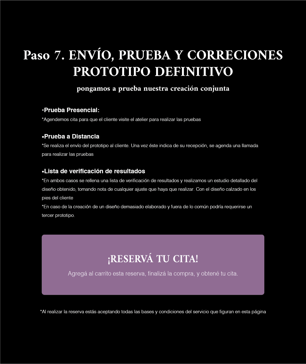 19. Paso 7. Envío, pruebas y correcciones, del prototipo definitivo del diseño de tus zapatos personalizados drid studio 